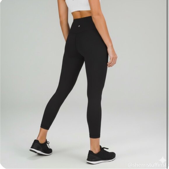 lululemon athletica Pants - Lululemon Align Pant II Nulu Black High-Rise Yoga 25" Leggings Size 6